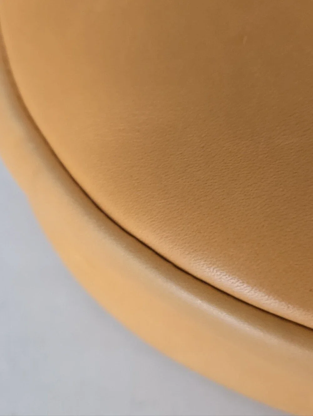 Portland Leather Round Crossbody in Yellow Tan 9”